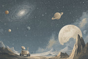Space Rover Wallpaper Dark Space Starry Sky Wall Mural design