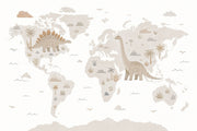World Map Wallpaper Atlas Removable Geography Wall Decor design