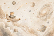 Fox Astronaut Wallpaper Rocket Space Wall Mural design