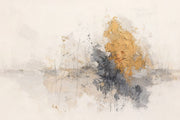 Abstract Wallpaper Cream Background Removable Gold Accents Wall Decor design