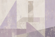 Abstract Wallpaper Geometric Removable Lavender Wall Decor design