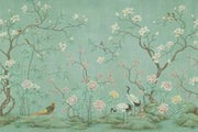 Chinoiserie Wallpaper Floral Garden Removable Wall Decor design