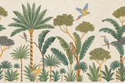 Jungle Wallpaper Tropical Vintage Wall Mural design