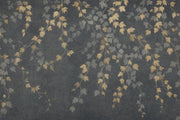 Concrete Texture Wallpaper Dark Floral Removable Wall Decor design