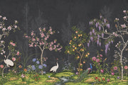 Chinoiserie Wallpaper Floral Garden Removable Traditional Landscape Wall Decor design