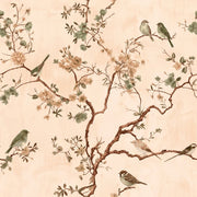 Watercolor Texture Wallpaper Botanical Chinoiserie Removable Wall Decor design
