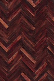 Herringbone Wallpaper Parquet Dark Wood Decorative Mural design