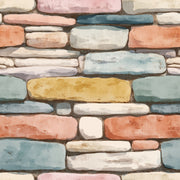 Watercolor Texture Wallpaper Stone Wall Removable Stone Wall Wall Double Roll design