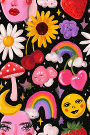 Maximalist Wallpaper Eclectic Whimsical Decorative Mural design