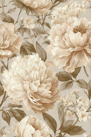 Peony Wallpaper Botanical Removable Vintage Wall Double Roll design