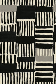 Brushstroke Wallpaper Geometric Monochrome Decorative Mural design