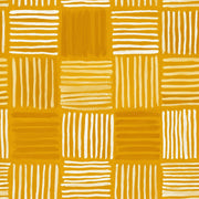 Mustard Yellow Wallpaper Cream Stripes Abstract Geometric Decorative Mural design