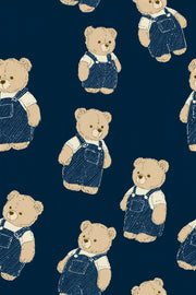 Teddy Bear Wallpaper Children Wallpaper Removable Vintage Illustration Wall Double Roll design