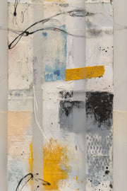 Geometric Panels Wallpaper Textured Paint Mixed Media Decorative Mural design