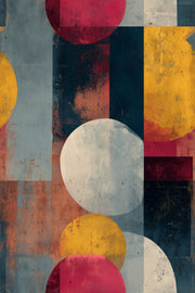 Mid Century Modern Wallpaper Retro Geometric Removable Wall Decor design
