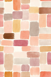Painted Rectangles Wallpaper Abstract Modern Wallpaper Removable Wall Decor design