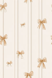 Bows Wallpaper Ribbon Vertical Stripes Decorative Mural design