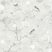 Chinoiserie Wallpaper Birds Blossom Branches Wall Mural design