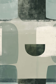 Sage Green Wallpaper Abstract Geometric Decorative Mural design