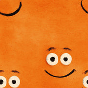 Smiley Face Wallpaper Cartoon Playful Decorative Mural design