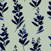 Muted Green Wallpaper Watercolor Botanical Removable Wall Decor design