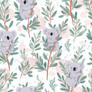 White Background Wallpaper Nursery Kids Decorative Mural design