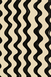 Wavy Stripes Wallpaper Abstract Optical Movement Removable Wall Decor design