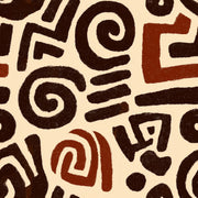 Tribal Inspired Wallpaper Boho Beige Background Decorative Mural design