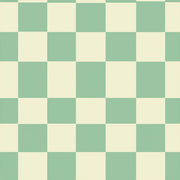 Checkerboard Wallpaper Geometric Mint Green Decorative Mural design