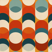 Mid Century Modern Wallpaper Retro Removable Geometric Wall Double Roll design