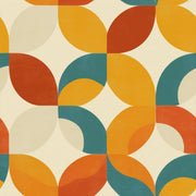 Mid Century Modern Wallpaper Retro Geometric Decorative Mural design