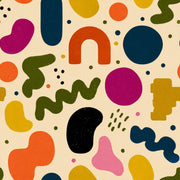 Mid Century Modern Wallpaper Retro Abstract Removable Wall Decor design