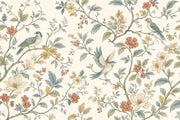 Chinoiserie Birds And Vines Wallpaper Vintage Botanical Wall Mural design