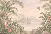 Tropical Birds Wallpaper Vintage Wall Mural design