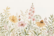 Watercolor Wallpaper Wildflowers Botanical Removable Wall Decor design