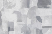 Gray Abstract Shapes Wallpaper Textured Brushstroke Wall Mural design