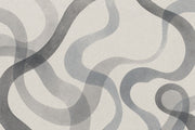 Layered Gray Brushstroke Wallpaper Minimal Abstract Wall Mural design