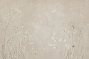 Wildflower Grasses Wallpaper Neutral Textured Wall Mural design