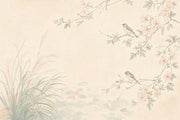 Chinoiserie Floral Branches Wallpaper Birds Garden Wall Mural design