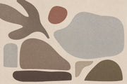 Organic Abstract Shapes Wallpaper Paper Texture Wall Mural design
