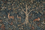 Forest Animals Wallpaper Dark Woodland Wall Mural design