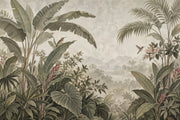 Tropical Jungle Foliage Wallpaper Vintage Landscape Wall Mural design