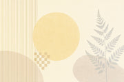 Abstract Fern Stripes Wallpaper Neutral Geometric Wall Mural design