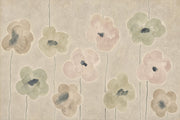 Watercolor Wildflowers Wallpaper Paper Texture Wall Mural design