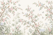 Chinoiserie Blossom Branches Wallpaper Birds And Butterflies Wall Mural design