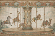 Vintage Carousel Wallpaper Ornate Fairground Wall Mural design