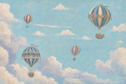 Hot Air Balloons Wallpaper Vintage Sky Wall Mural design