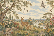 Deer And Windmill Wallpaper Vintage Countryside Wall Mural design