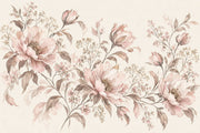 Blush Pink Peonies Wallpaper Watercolor Botanical Wall Mural design