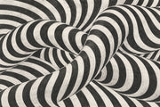 Curved Ribbon Stripes Wallpaper Optical Illusion Wall Mural design